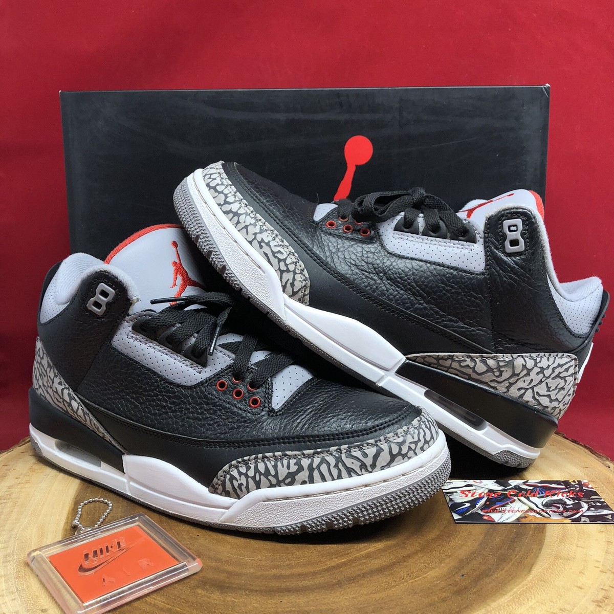 靴 Jordan3 Retro Black/Dark Charcoal-White Air Jordan 3 Retro (GS) (Black/Dark Charcoal-White) – Corporate