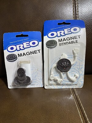 Vintage Nabisco Oreo Cookie Magnets 1998 3  New! collector series 51158 & 51147