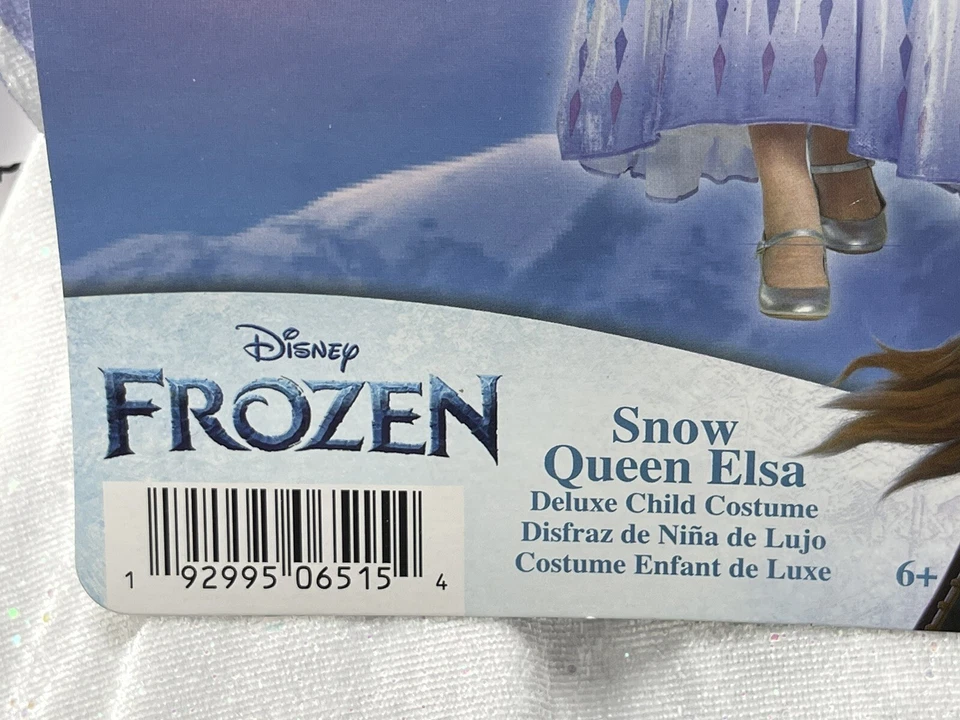 Elsa Snow Queen Halloween Costume - Girls Small 6/6X - Disney Princess - NEW - Image 3 of 4