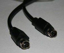 PS2 KVM Keyboard Mouse mini din 6 Pin 25 ft Black Cable MM