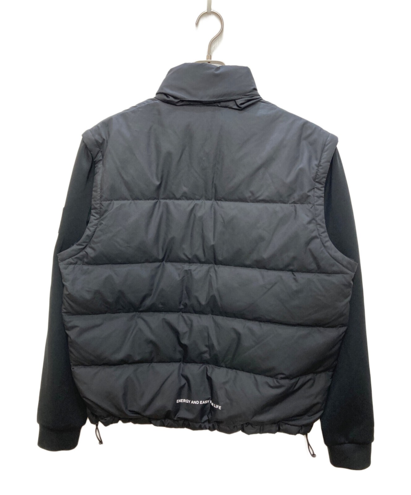SY32 by Sweet Years 2-Way Down Jacket Men's Size XL Black - second product detail image
