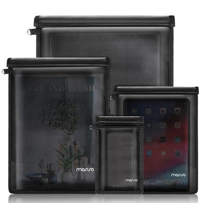 MOSISO 4 Pack Faraday Bag Sleeve for Laptops&Tablets&Phones&Car Keys, Black
