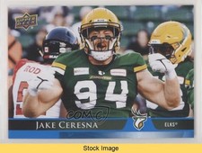 2021 Upper Deck CFL Blue Jake Ceresna #86 READ h3v