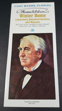 Fort Myers Florida Thomas Edison Winter Home Travel Brochure A