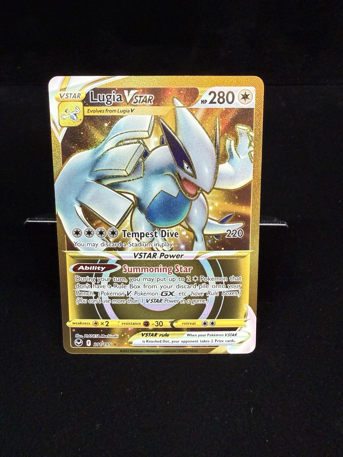 Lugia VSTAR Secret Gold 211/195 Swsh12: Silver Tempest Holo NM+/MINT