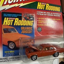 JOHNNY LIGHTNING - POPULAR HOT RODDING - 1970 CHEVROLET NOVA  - 1/64 DIECAST