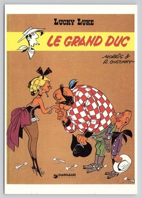 Lucky Luke Le Grand Duc The Grand Duke FRENCH Advertising Postcard
