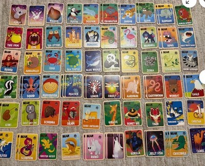 Bear's Collectible Animal Cards from Bear Fruit Rolls - Singles MINT CONDITION