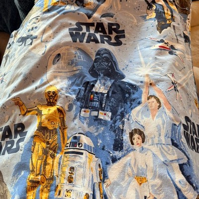 Pottery Barn Kids Star Wars Empire Strikes Back Full/Queen Duvet 1 pillowcase