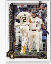2025 Topps Update #US233 Crew Missiles (Christian Yelich / Jackson Chourio) VC
