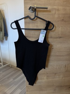 Damen Top Body Trägerhemd Neu Schwarz S 36 Primark Stretch