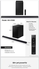 Samsung HW-S700D 3.1Ch Ultra-Slim Soundbar and Subwoofer BRAND NEW UNUSED
