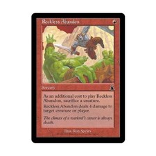 WotC MtG Urza's Destiny Reckless Abandon (C) (Foil) NM