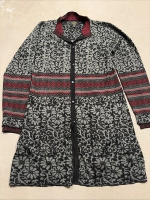 Icelandic Design Womens Cardigan Dress Sz Large