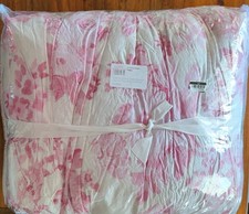 POTTERY BARN TEEN LoveShackFancy Garden Damask Smocked Quilt-Pink-King-OPEN BOX