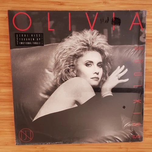 OLIVIA - Soul Kiss / '80s Synth Pop Hype Sticker SEALED LP