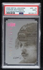 2020-21 Skybox Metal Universe Platinum Portraits Auston Matthews PSA 9 MINT dk8