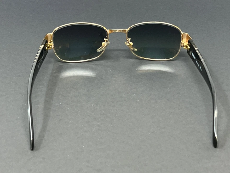 Vintage Gianni Versace Sunglasses X75-030/481 Gold Green Unisex Metal Medusa - Image 4 of 4