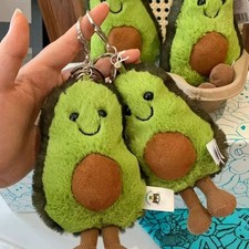 Jellycat Avocado Bag Charm Plush Keychain New Tags Cute Gift 2025 Soft Toy