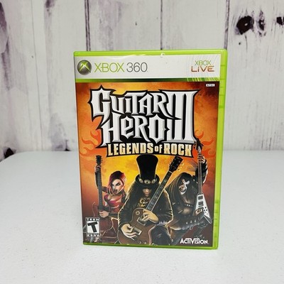 Guitar Hero III: Legends of Rock 3 (Microsoft Xbox 360, 2007) Complete CIB