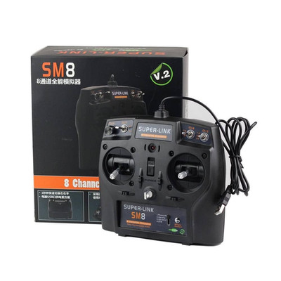 SM8 8CH RC Simulator Controller for RC Realflight Fpvfreerider Liftoff Airplane
