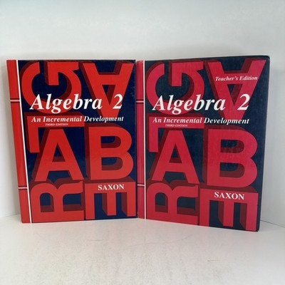 Saxon Algebra 2 Third Edition Textbook + Teacher s Edition Hardcover