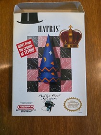 Hatris Nintendo NES 1992 Video Game. Tested Works. Cib
