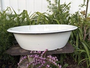 アンティーク　オーバルウォッシュタブ Enamel Wash Tub | eBay