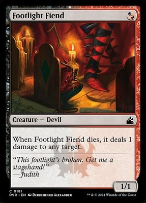 [MTG] Footlight Fiend (Foil) (0181) (RVR) LP-HP