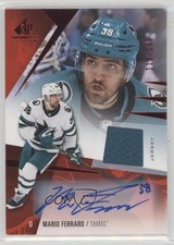 2023-24 Upper Deck SP Game Used Jersey Auto 119/149 Mario Ferraro #71 Auto 2vh