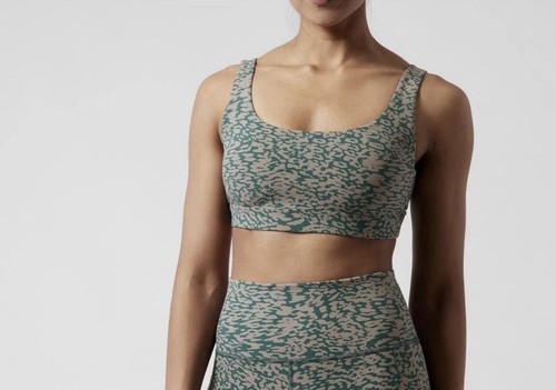 Athleta Gr. XL Exhale BH D-DD Ocelot Spot Bluff grau #798312 - Bild 1 von 5