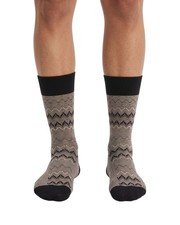 Missoni Black Light Grey Mens Chevron Crew Socks-