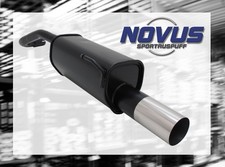 NOVUS Sportauspuff Gruppe N ESD 1x 90mm RL-Design für VW LUPO Typ 6X + SEAT AROS