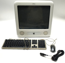 Vintage Apple eMac G4 A1002 PowerPC with Pro KB  Pro Mouse No HDD V144