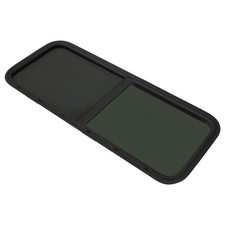 RV Window 42x22 Horizontal Slider for Cargo Trailer with Trim Ring