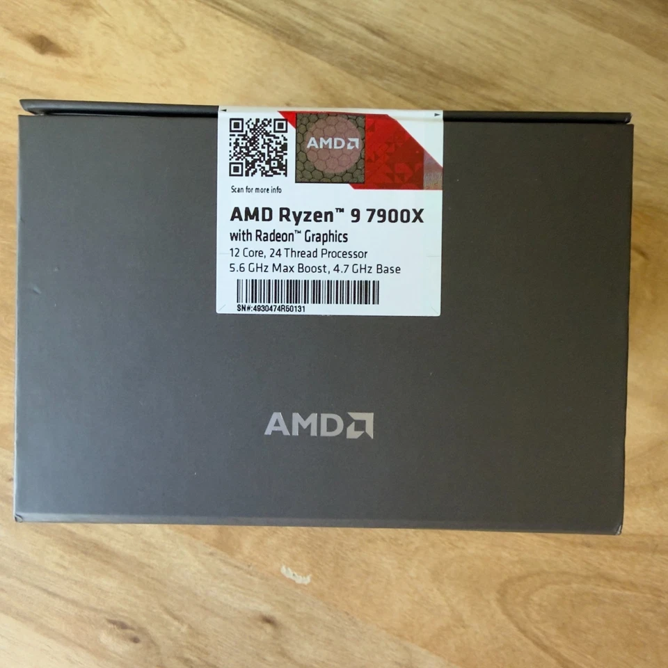 AMD Ryzen 9 7900x Processor 5.6GHz 12 Cores LGA 1718/Socket AM5 CPU - Brand New - Image 2 of 4
