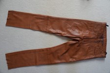 Ricano 'Slim Fit Cognac Braun' Lamm-Lederhose Gr. 32 