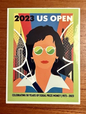 Rare US Open 2023 Billie Jean King Sticker