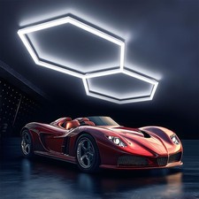 2x Hexagon LED Lampe Röhren Garage Beleuchtu...