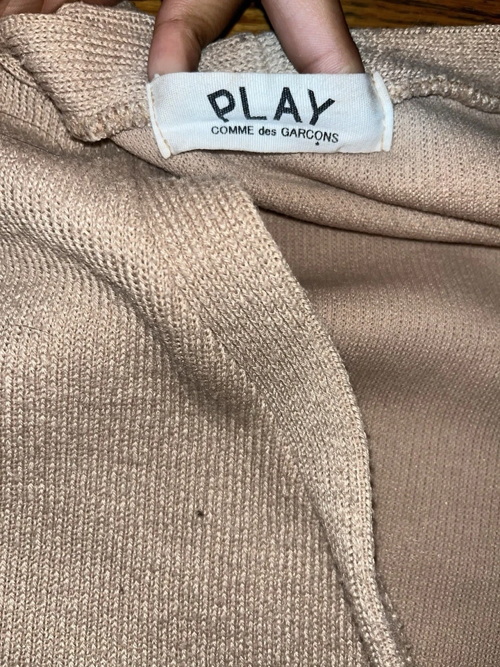 Cárdigan Suéter Para Mujer COMME DES GARCONS Play Negro Parche Corazón Abotonado M Foto 3 de 4