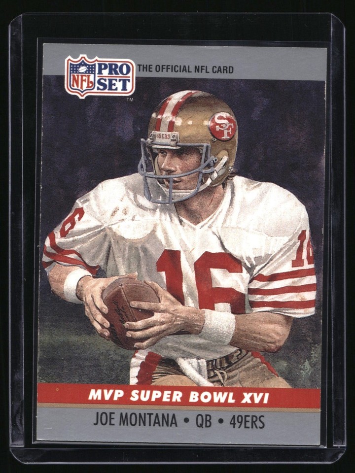 1990 Pro Set MVP Super Bowl XVI #MVP 16 Joe Montana 1990 Pro Set MVP Super Bowl XVI #MVP 16 Joe Montana
