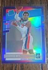 2020-21 Panini Donruss Optic - Rated Rookie Saddiq Bey #169 Purple Prizm (RC)