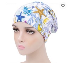 3 Pack Silk Satin Hijab Turban Headband Elastic Band Cap Sports Yoga Headwear