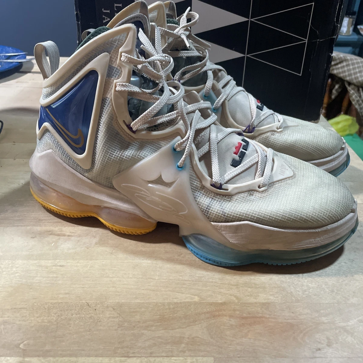 Nike Lebron 19s Size 12 Minn Lakers Color way Nike LeBron 19 “Minneapolis” Ostensibly Honors the Lakers  main image 2