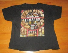 2020 WWF WWE XXL World's Collide Wrestling PPV T Shirt 2XL Emperium Undisputed