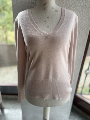 Repeat Womens Cashmere Jumper Size M Beige Pink New Without Tags