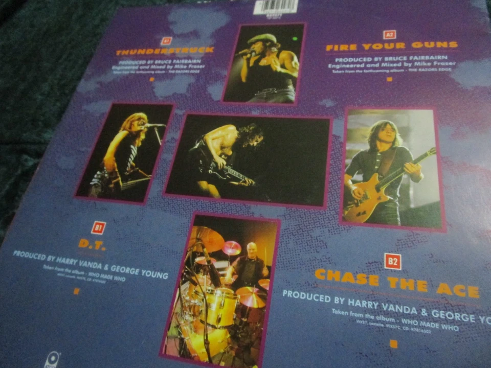 AC/DC ♣︎♣︎ THUNDERSTRUCK ♣︎♣︎ UNGESPIELT / MINT 1st IM POSTERCOVER 1990 - Bild 2 von 4