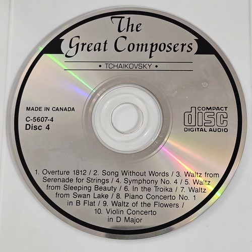 THE GREAT COMPOSERS TCHAIKOVSKY Disc #4 (CD, Madacy) C-5607-4