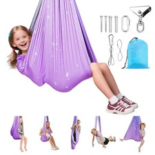 VEVOR Sensory Swing Double-Layer Fabric Sensory Hammock Holds up to 300lbs