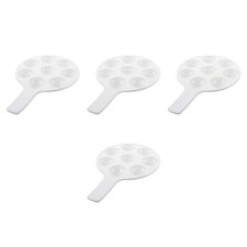 Plato para hornear caracoles de cerámica blanca 4 piezas para uso en cocina microondas horno seguro